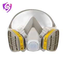 3M half face respirator with twin cartridges