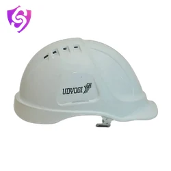 White Udyogi ventilated safety helmet