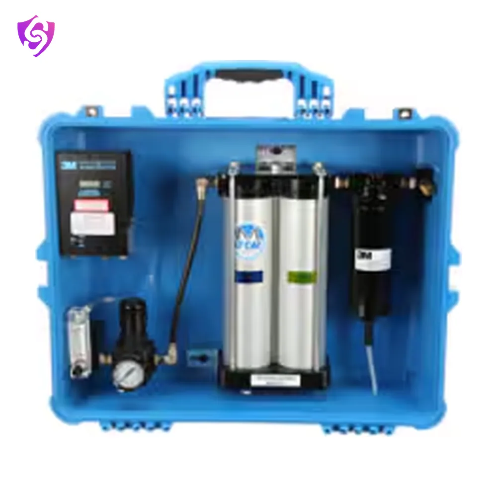 3M Portable Compressed Air Filter and Regulator Panel 256-02-01, 100 cfm, 8 outlets, with Carbon Monoxide Monitor