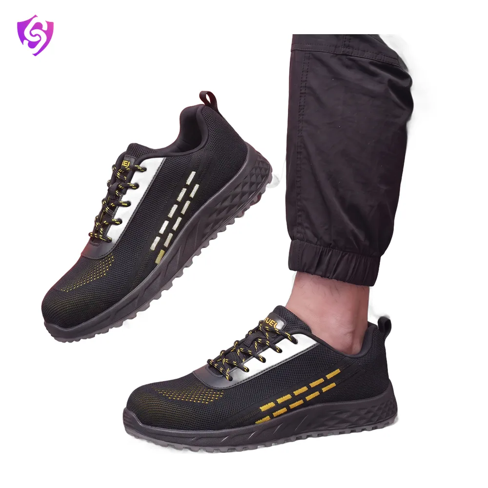 Fuel Armour 1 DD ISI Marked Strong Knitting Upper Breathable Safety Shoes for Men's Steel Toe Cap With Double Density Rubberized PVC Sole safety shoes