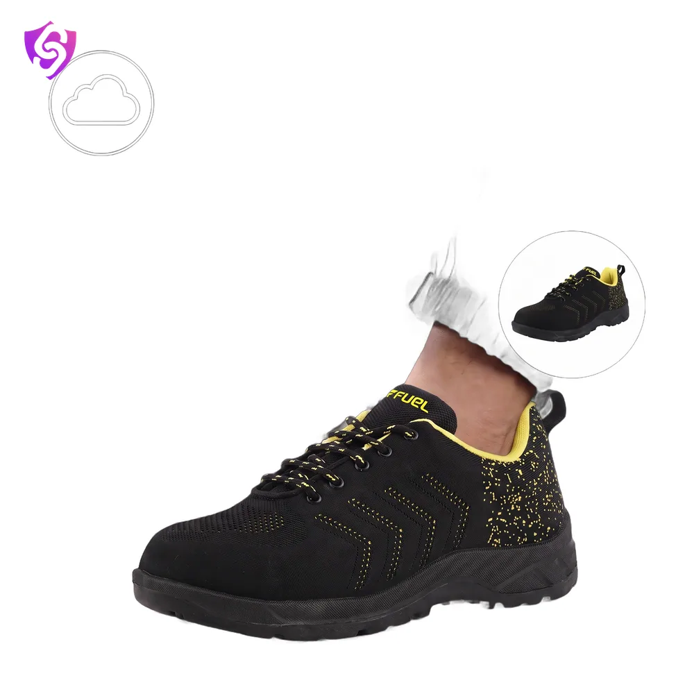 Fuel Arsenal Lightweight Safety Shoes for Men – Durable Industrial Sports Design with Strong Knitted Upper safety shoes