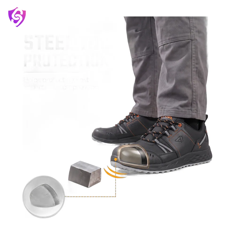 Fuel Flute Synthetic Upper & PVC double density Sole Industrial Steel Toe Safety Shoes for Men safety shoes