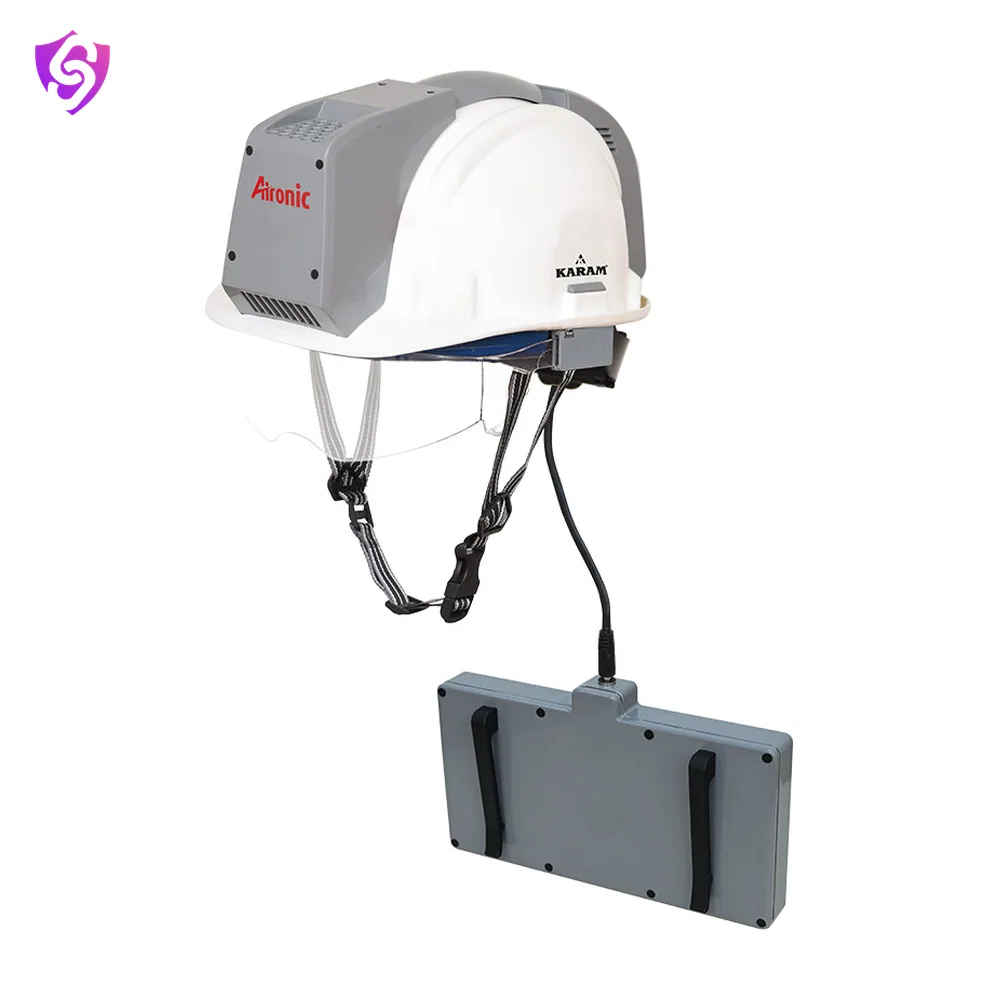 Karam Aironic Active Cooling Helmet with external battery