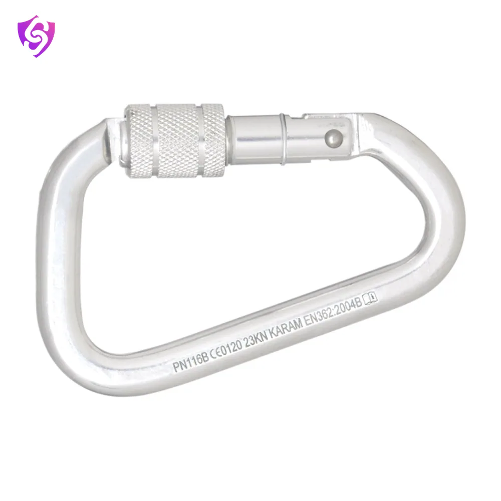 Karam Aluminium Screw Locking Bulb type Karabiner