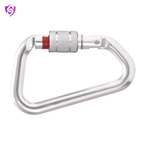Karam Aluminium Screw Locking Bulb type Karabiner with Lock Indicator