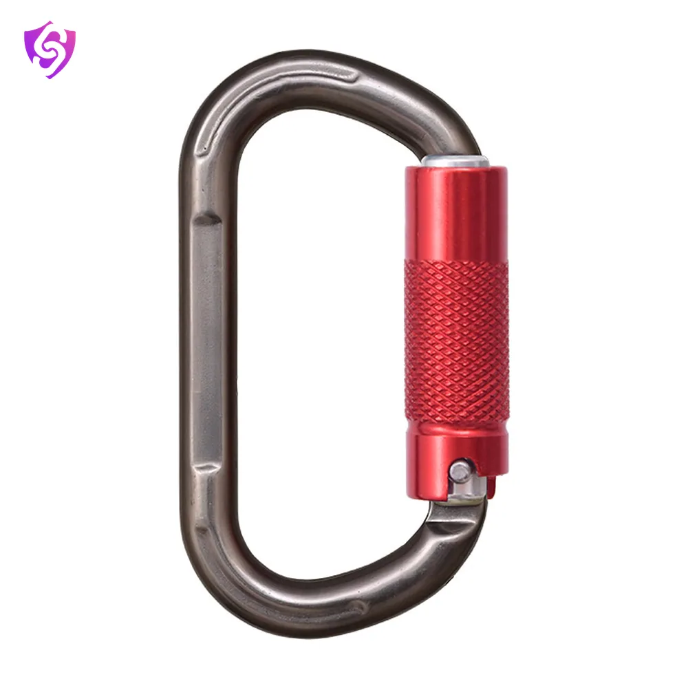 Karam Aluminium Triple Action Locking Bulb type Karabiner