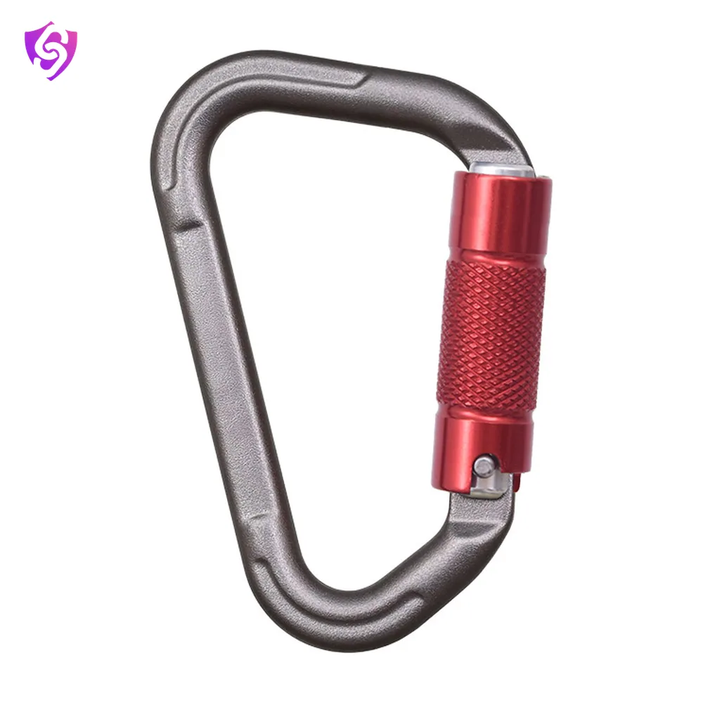 Karam Aluminium Triple Action Locking Bulb type Karabiner