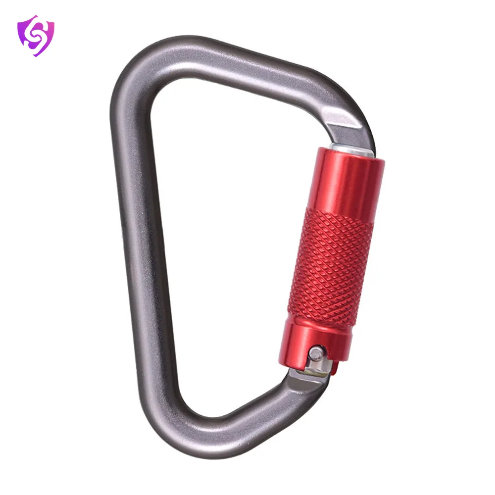 Karam Aluminium Triple Action Locking Bulb type Karabiner