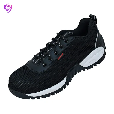 Karam Black G-Tex Fabric Low Ankle Safety Shoes
