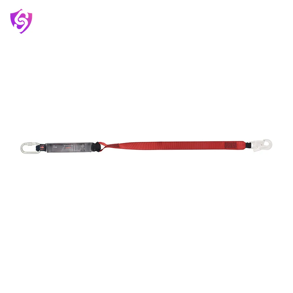 Karam Energy Absorbing 44mm Webbing Lanyard One Side Karabiner PN112 and Other Side Hook PN121