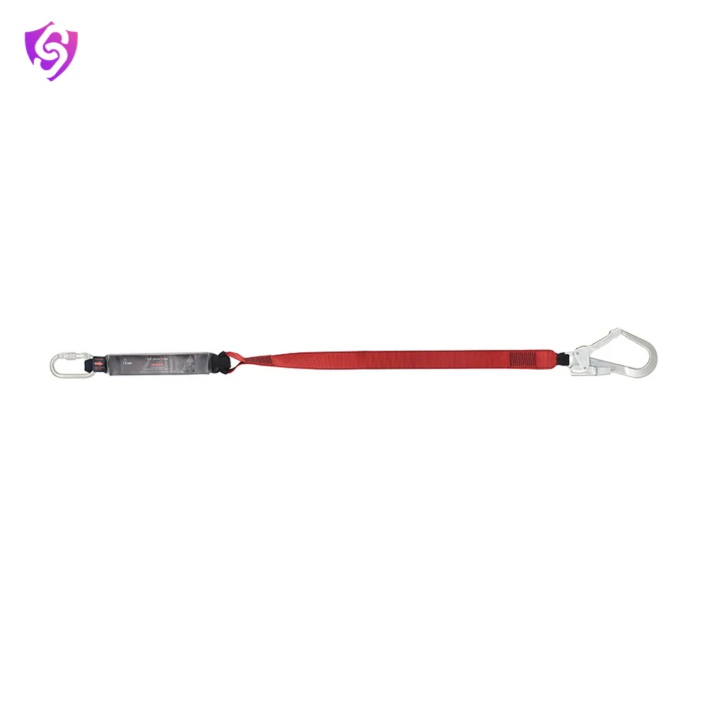 Karam Energy Absorbing 44mm Webbing Lanyard One Side Karabiner PN112 and Other Side Hook PN131N
