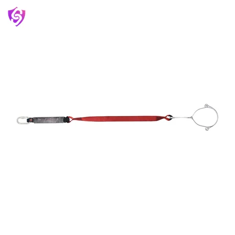 Karam Energy Absorbing 44mm Webbing Lanyard One Side Karabiner PN112 and Other Side Hook PN141