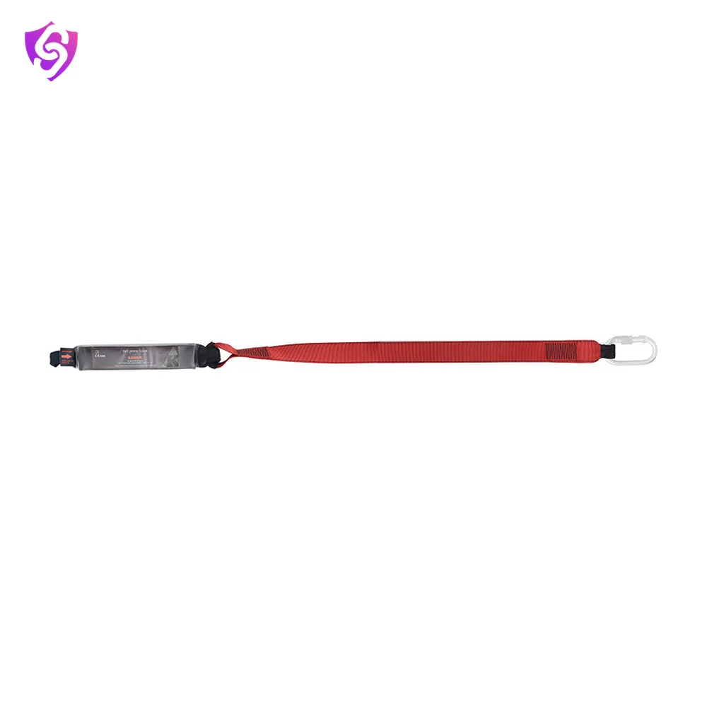 Karam Energy Absorbing 44mm Webbing Lanyard One Side Loop and Other Side Karabiner PN112