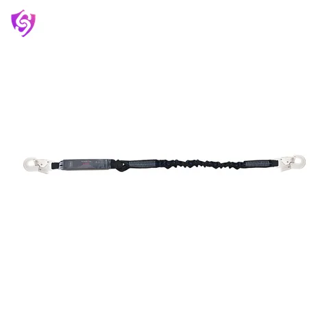 Karam Energy Absorbing Expandable Webbing Edge Safe Lanyard with Both Side Hook PN121