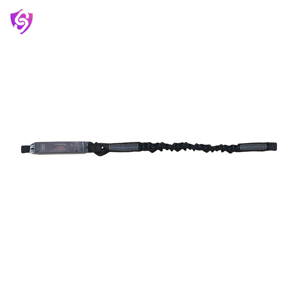 Karam Energy Absorbing Expandable Webbing Edge Safe Lanyard with Both Side Loop