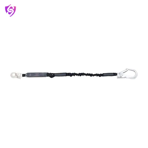 Karam Energy Absorbing Expandable Webbing Edge Safe Lanyard with One Side Hook PN121 and other Side Hook PN136