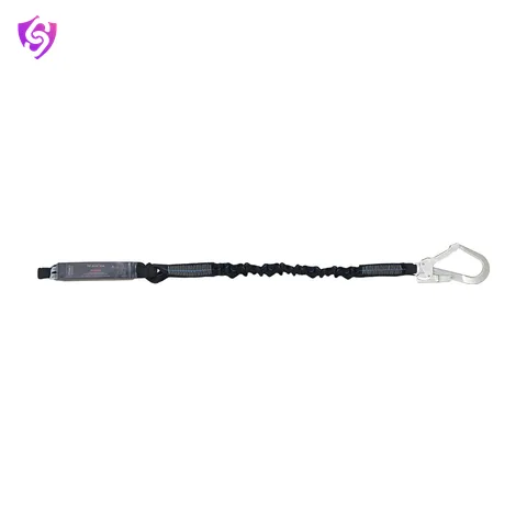 Karam Energy Absorbing Expandable Webbing Edge Safe Lanyard with One Side Loop and other Side Hook PN131N