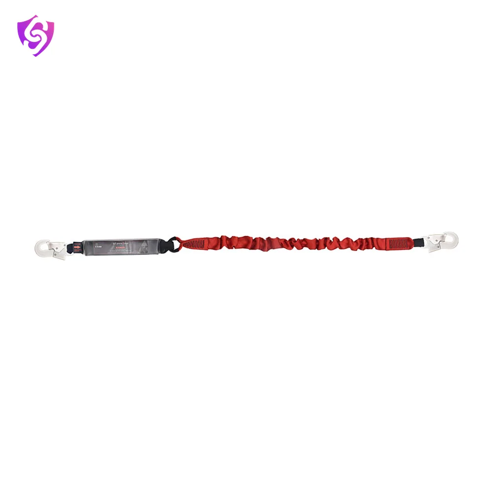 Karam Energy Absorbing Expandable Webbing Lanyard with Both Side Hook PN 121