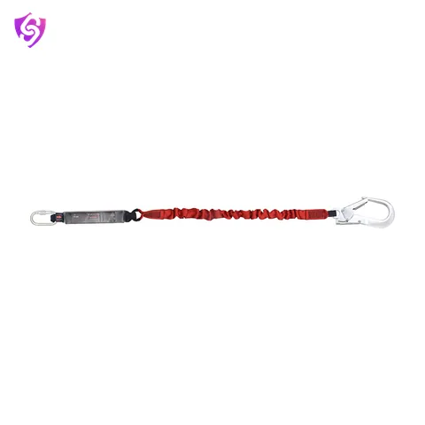 Karam Energy Absorbing Expandable Webbing Lanyard with one Side Hook PN 121 and Other Side Hook PN 136