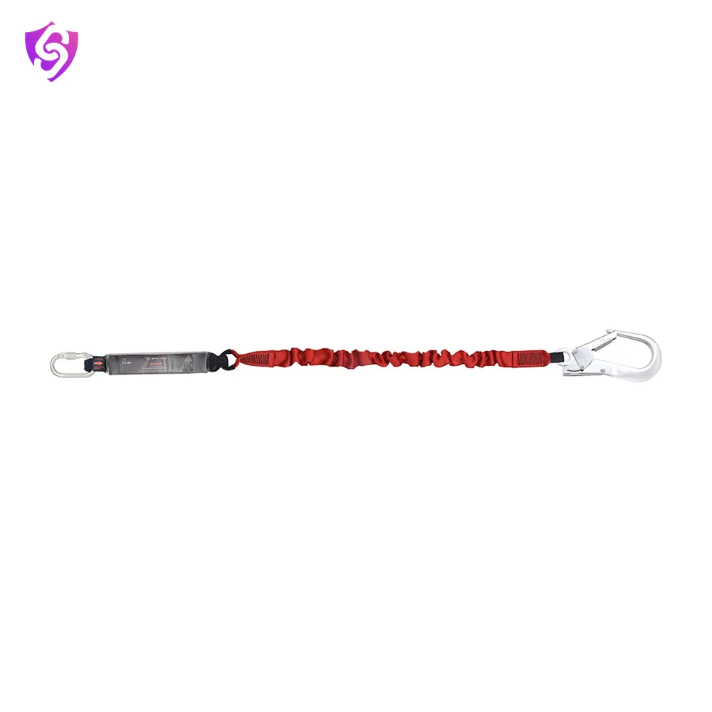 Karam Energy Absorbing Expandable Webbing Lanyard with one Side Hook PN 121 and Other Side Hook PN 136