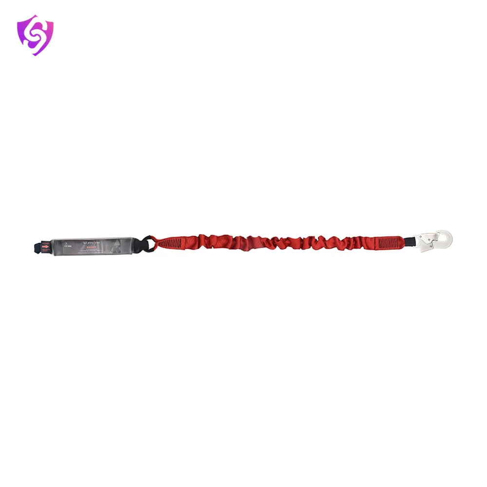 Karam Energy Absorbing Expandable Webbing Lanyard with One Side Loop and Other Side Hook PN 121