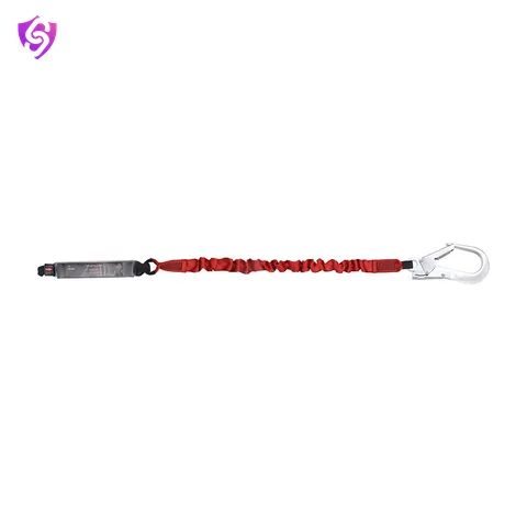 Karam Energy Absorbing Expandable Webbing Lanyard with one Side Loop and Other Side Hook PN 136