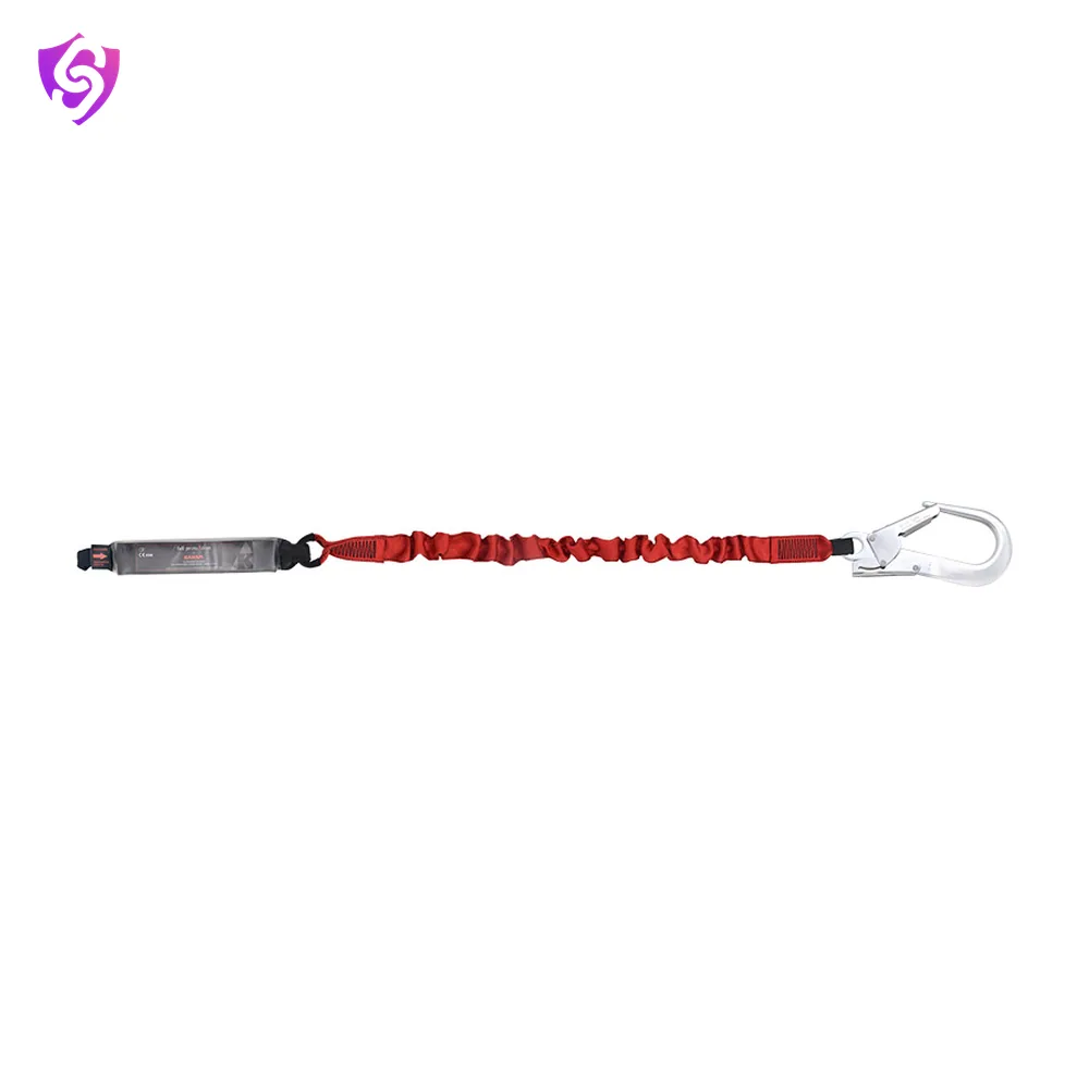 Karam Energy Absorbing Expandable Webbing Lanyard with one Side Loop and Other Side Hook PN 136