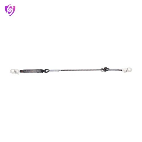 Karam Energy Absorbing Kernmantle Rope Adjustable Lanyard with Both Side Hook PN121