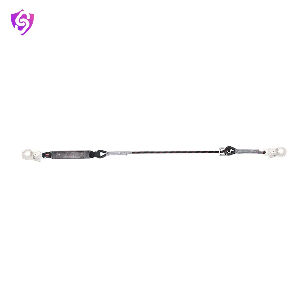 Karam Energy Absorbing Kernmantle Rope Adjustable Lanyard with Both Side Hook PN121