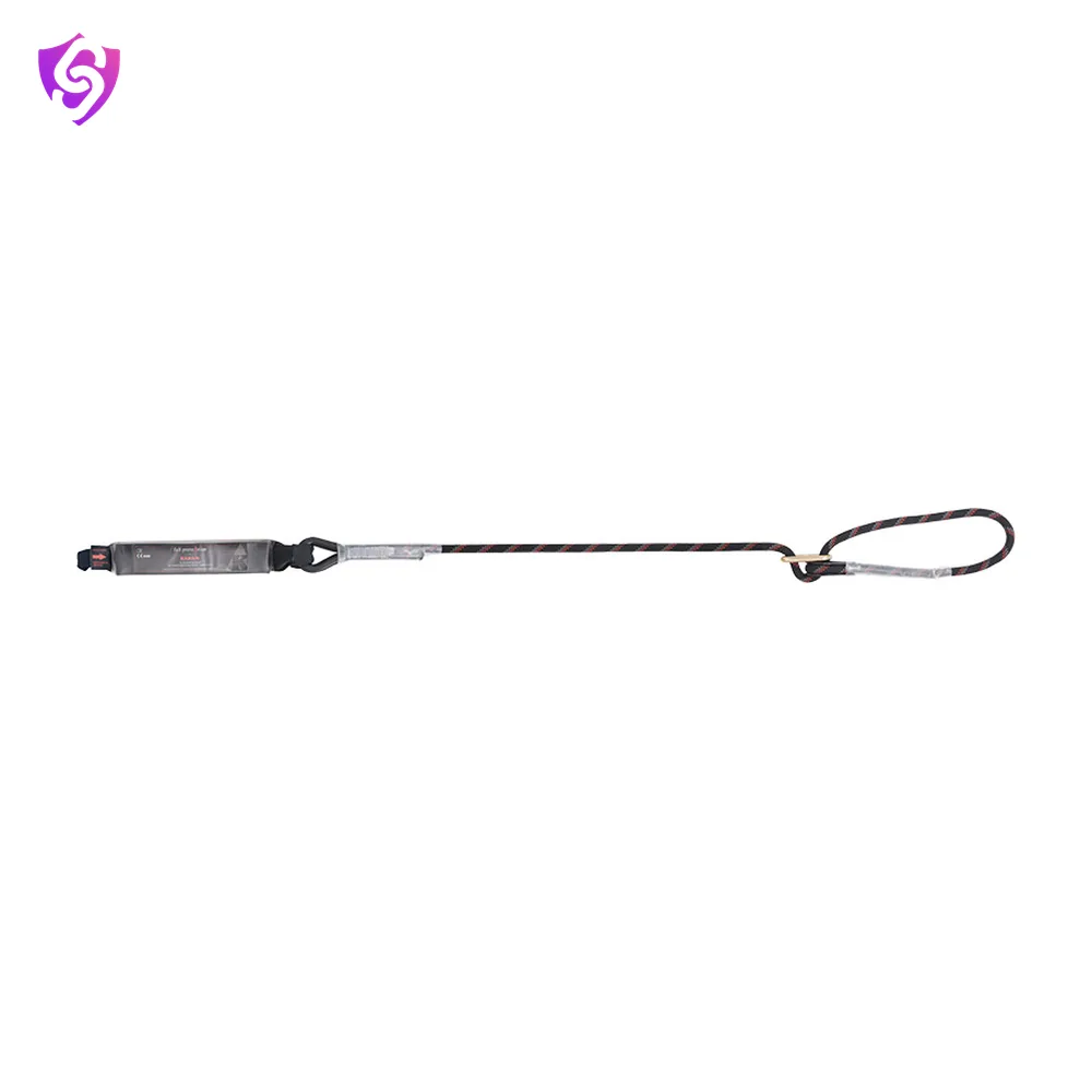 Karam Energy Absorbing Kernmantle Rope Adjustable Lanyard with Both Side Loop