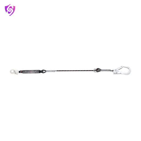 Karam Energy Absorbing Kernmantle Rope Adjustable Lanyard with One Side Hook PN121 and other Side Hook PN136