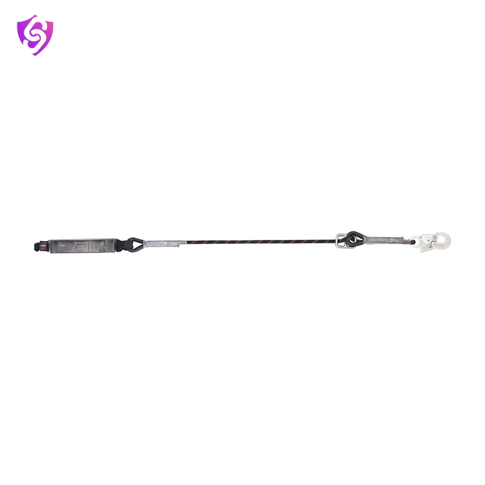 Karam Energy Absorbing Kernmantle Rope Adjustable Lanyard with One Side Loop and other Side Hook PN 121