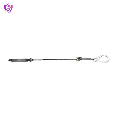 Karam Energy Absorbing Kernmantle Rope Adjustable Lanyard with One Side Loop and other Side Hook PN136