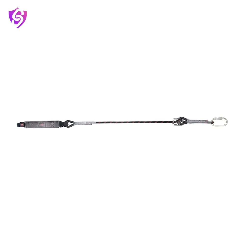 Karam Energy Absorbing Kernmantle Rope Adjustable Lanyard with One Side Loop and other Side Karabiner PN112