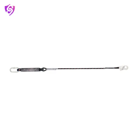 Karam Energy Absorbing Kernmantle Rope Lanyard One Side Karabiner PN112 and Other Side Hook PN121