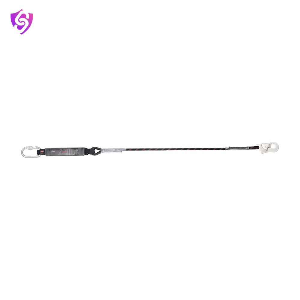 Karam Energy Absorbing Kernmantle Rope Lanyard One Side Karabiner PN112 and Other Side Hook PN121