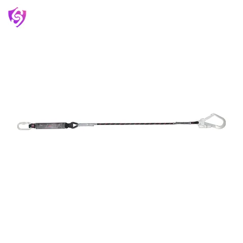Karam Energy Absorbing Kernmantle Rope Lanyard One Side Karabiner PN112 and Other Side Hook PN131N