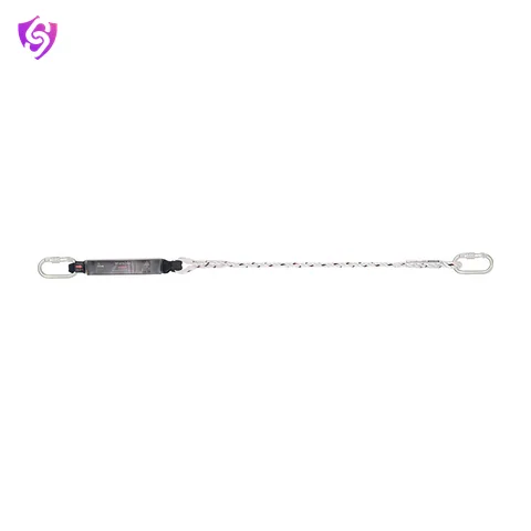 Karam Energy Absorbing Twisted Rope Lanyard Both Side Karabiner PN112
