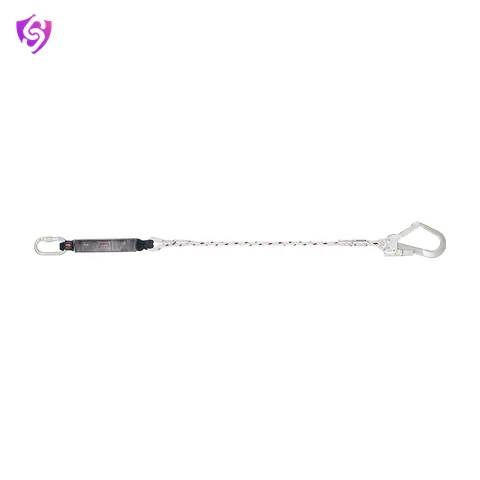 Karam Energy Absorbing Twisted Rope Lanyard One Side Karabiner PN112 and Other Side Hook PN131N