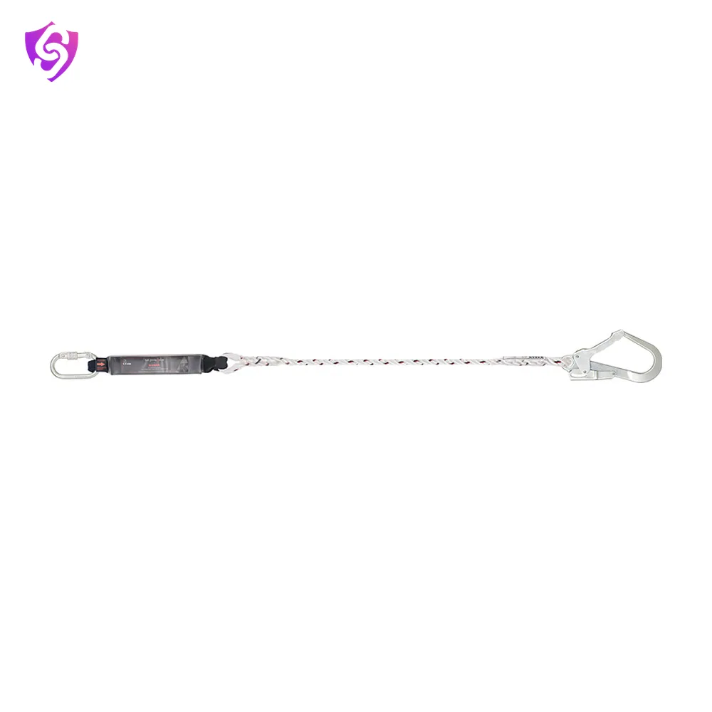 Karam Energy Absorbing Twisted Rope Lanyard One Side Karabiner PN112 and Other Side Hook PN131N