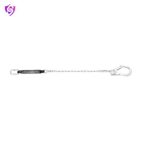 Karam Energy Absorbing Twisted Rope Lanyard One Side Karabiner PN112 and Other Side Hook PN136