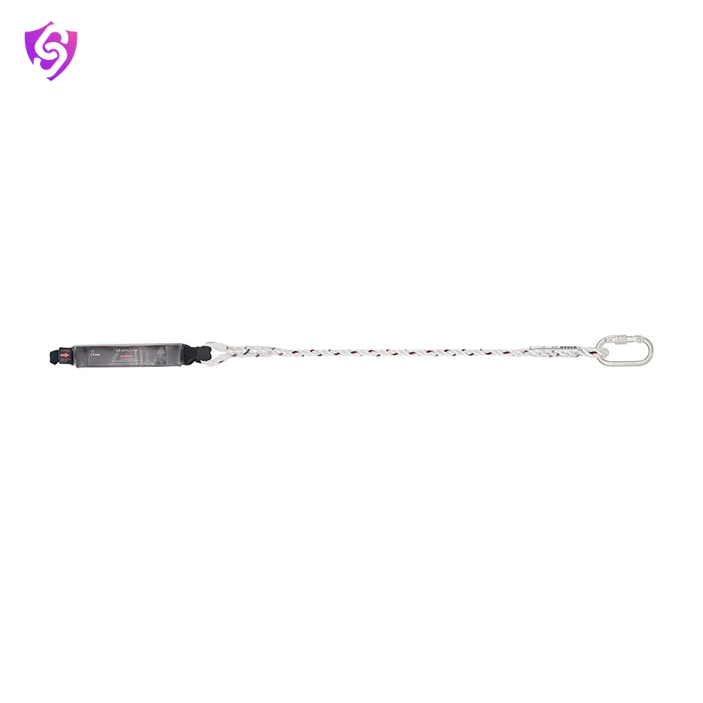 Karam Energy Absorbing Twisted Rope Lanyard One Side Loop and Other Side Karabiner PN112