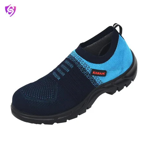 Karam Flytex Navy Blue and Sky Blue Sporty Slip-on