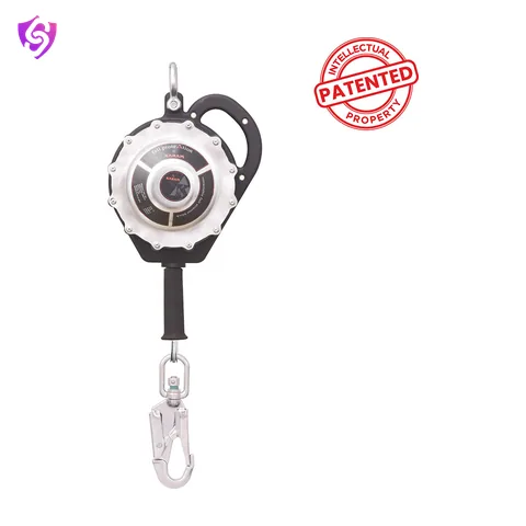 Karam Heavy Duty Sealed Retractable Block with 10 Meter Stainless Steel Wire Rope and Stainless Steel Snap Hook