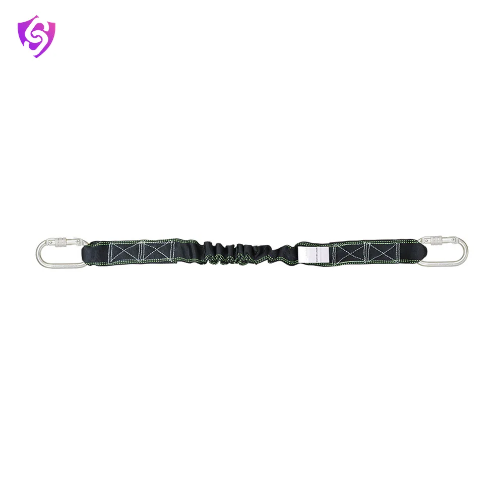 Karam Internal Shock Absorbing Expandable Lanyard Both Side Karabiner PN 112