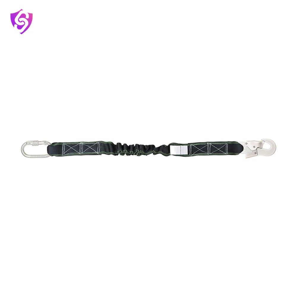 Karam Internal Shock Absorbing Expandable Lanyard One Side Karabiner PN 112 and Other Side Hook PN 121