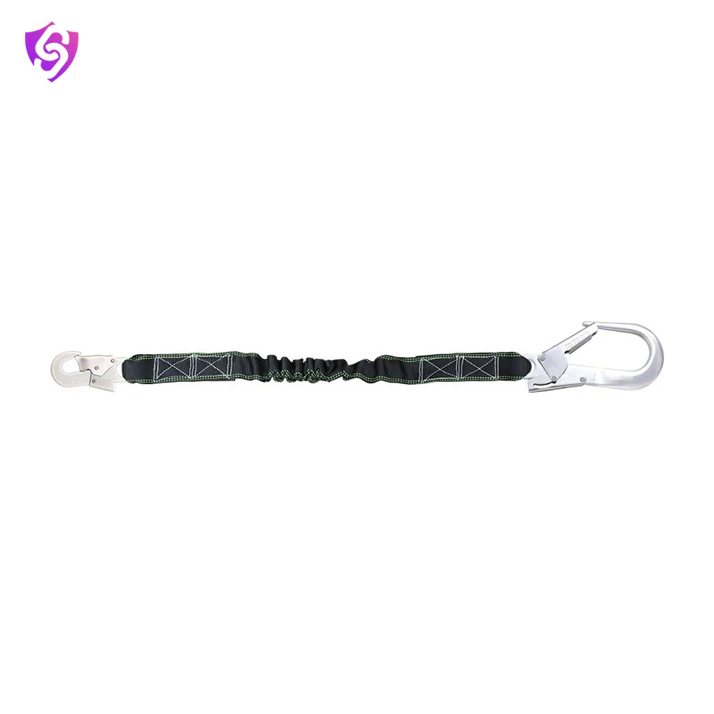 Karam Internal Shock Absorbing Expandable Lanyard One Side Karabiner PN 112 and Other Side Hook PN 136