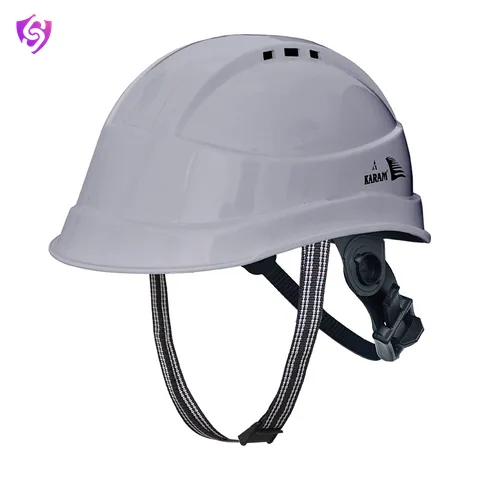 Karam Peakless Designed Safety Helmet with New Slider type Nape Adjustment and Ventilators