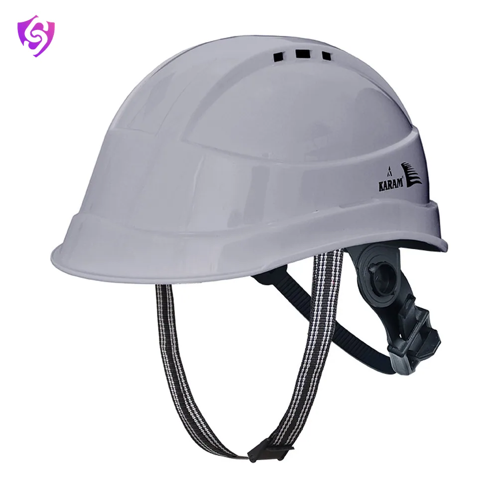 Karam Peakless Designed Safety Helmet with New Slider type Nape Adjustment and Ventilators