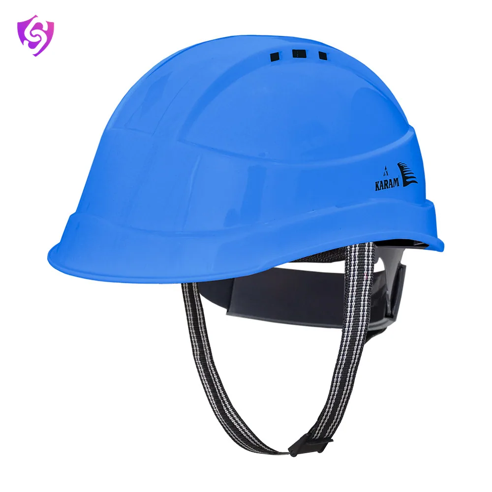 Karam Peakless Designed Safety Helmet with Ratchet Type Adjustment and Ventilators